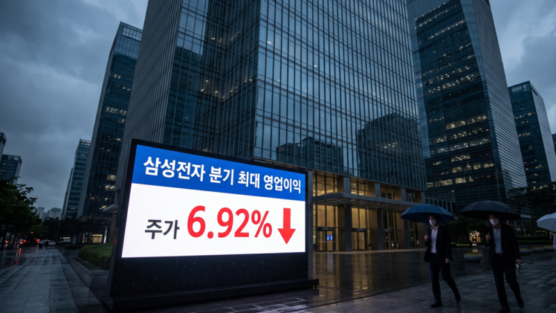 삼성전자 영업이익 세계 1위 찍은 날 주가는 왜 폭락했나
