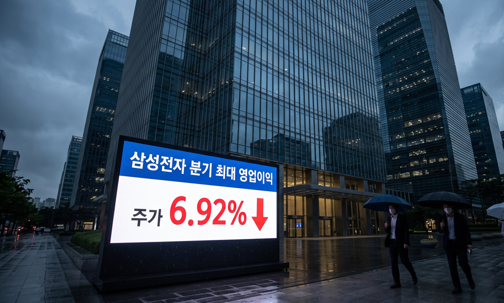 삼성전자 영업이익 세계 1위 찍은 날 주가는 왜 폭락했나